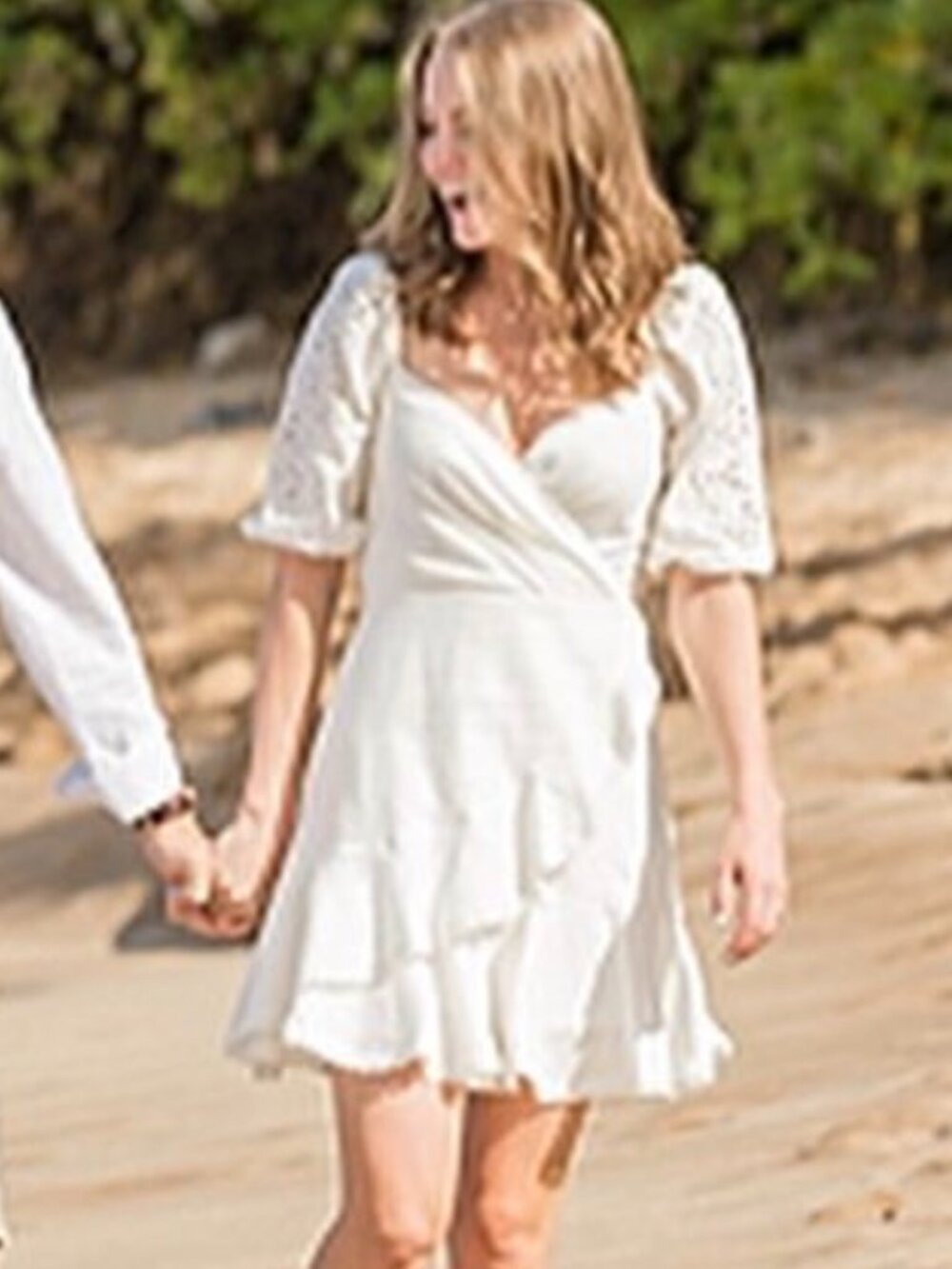BCBGMaxAzria White Dress